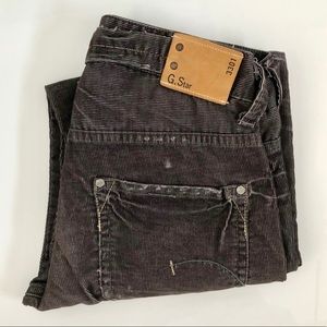 Brownish G Star Corduroy Jeans, size 31 x 32